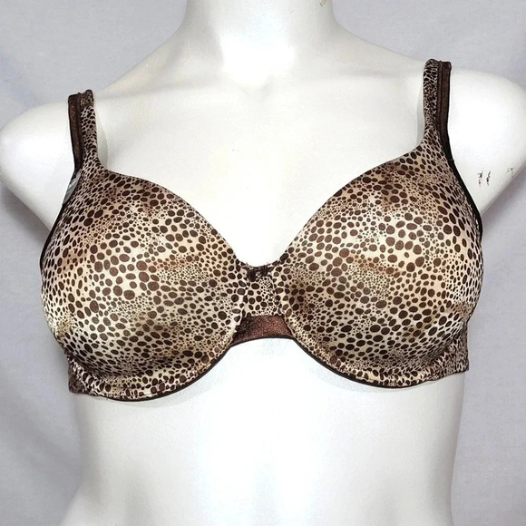 36C Vanity Fair 75338 Illumination UW Bra Brown Animal NWT - Picture 1 of 3